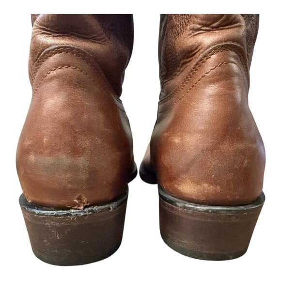 Los Altos Western Cowboy Boot Brown Leather Mens US size 8 EE - Picture 7 of 12
